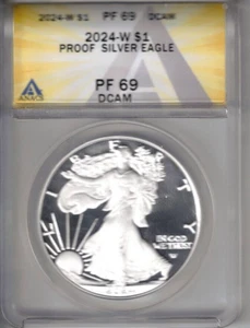 2024 West Point Proof Silver Eagle ANACS PF69 One Dollar Coin! - Picture 1 of 2
