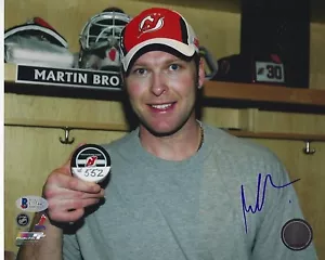 MARTIN BRODEUR Signed New Jersey DEVILS 8x10 PHOTO w/ Beckett COA - Picture 1 of 1