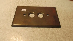Antique Perkins Coppertone Push Button Light Switch Plate No. 3 - Picture 1 of 1