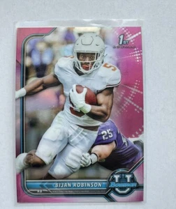 2022 Bowman University 1st Bowman Pink Chrome Refractor Bijan Robinson #31 - Bild 1 von 4