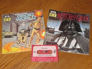 Buena Vista STAR WARS Droid World/Return of Jedi BOOK CASSETTE Tape READ ALONG - Picture 1 of 1