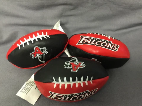 NFL Hacky Sack Kick Ball Atlanta Falcons Set of 3 Mini 3.5" Cover