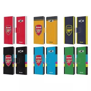 OFFICIAL ARSENAL FC 2016/17 CREST KIT LEATHER BOOK CASE FOR SAMSUNG PHONES 3 - Picture 1 of 12