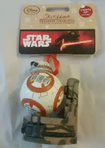 Disney Store Star Wars Skizzenbuch Ornament 4" beleuchtet BB-8 NEU!!! - Bild 1 von 5