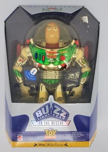 Christmas Disney Mattel Toy Story Buzz Lightyear To The Rescue Holiday Hero 1998 - Picture 1 of 8