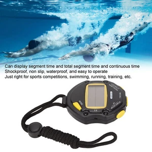 Electronic Stopwatch 2 Line Display 20 Lap Memory Digital Sports Stopwatch - Picture 1 of 12