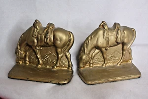 Vintage Judd 09694 Bronzed Iron Horse Bookends - Picture 1 of 7