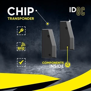 ★ 2x Transponder Wegfahrsperre Keramik Chip Crypto 8C ID8C für MAZDA ★ - Picture 1 of 3