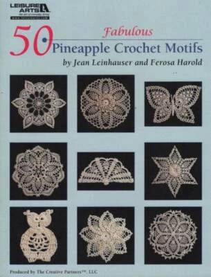 OOP!!! 50 FABULOUS PINEAPPLE CROCHET MOTIFS BEAUTIFUL PATTERNS - Image 1 of 2