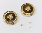 Versace VE 4408 VE 4409 Golden Replacement Arm Side Icon Logo W Screws Genuine