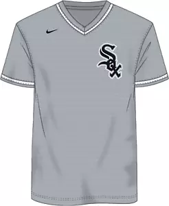 Oversize - Nike Chicago White Sox Men's MLB Institutional V-Neck SS Synthetic Je - Picture 1 of 2