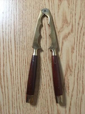 Vintage Collectible Thai Bronze & Rose Wood Nut Cracker 3 Nut 🌰 Sizes Add Bowl - Image 1 of 4