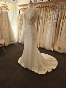 Wedding Dress Harper Mermaid Style Lace Size 12 - Picture 1 of 9