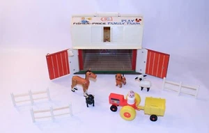 VTG Fisher Price 915 Play Family Farm Little People Kids Toy Set 1967 Playset NY - Picture 1 of 12