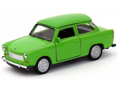Welly Trabant 601 verde scala 1:34 1:39 auto pressofusa da 4,5 pollici in... - Immagine 1 di 4