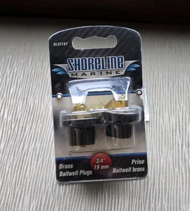 2-PACK - 3/4" 19mm snap lock - Livewell / Baitwell / Bailer - DRAIN PLUG - Picture 1 of 2