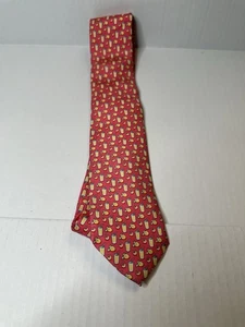 Corbata de cuello Vineyard Vines Handpicked Collection rosa limonada nueva - Imagen 1 de 5
