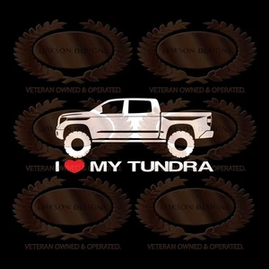 I Love My Tundra Decal Sticker For Toyota Crewmax - Picture 1 of 1