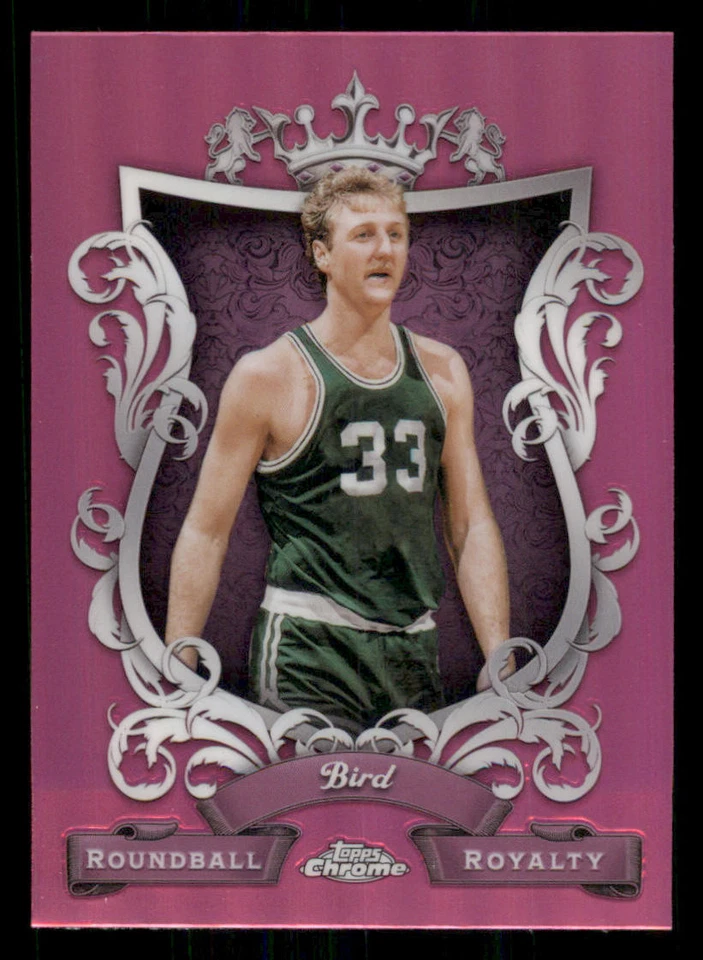 2023-24 Topps Chrome Roundball Royalty Pink Refractors #RR1 Larry Bird - Image 1 of 2