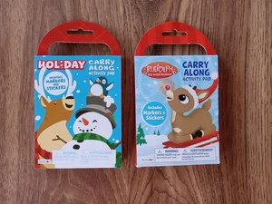 Rudolph The Red-Nosed Reindeer and Holiday Carry Along Activity Pad 3+ Years NEW - Picture 1 of 7