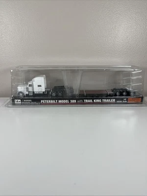 Norscot Toy, PETERBILT 389 SEMI TRACTOR / TRAIL KING LOWBOY TRAILER  (1/87) G28 - Image 1 of 4