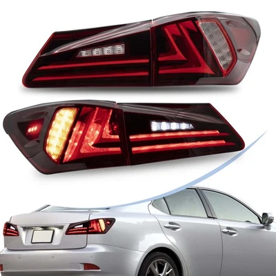 Par de luces traseras LED completas rojas VLAND para Lexus IS250 IS350 ISF IS 2006-2015 Foto 1 de 4