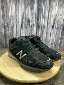 New Balance 990v5 Para Hombres Talla 13D Hechos en EE. UU. Zapatos de Gamuza Negros Clásicos Raros Original - Imagen 1 de 10