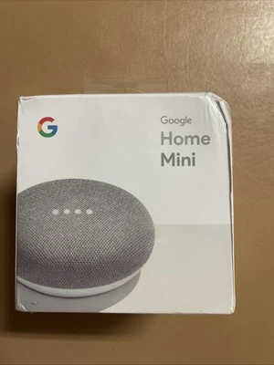 Google Home Mini Smart Speaker With Google Assistant Chalk GA00210-US New Sealed - Image 1 of 4