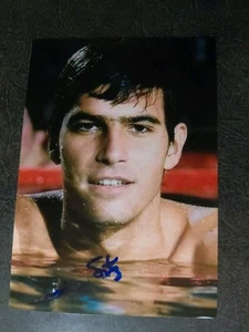 MARK SPITZ handsigniertes Autogramm 4x6 FOTO -OLYMPISCHER SCHWIMMER - 9 GOLDMEDAILLEN - Bild 1 von 2
