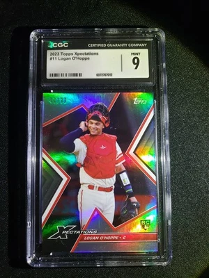 2023 Topps Xpectations - Logan O'Hoppe #11 /99 (RC)  CGC 9 MINT - Image 1 of 2