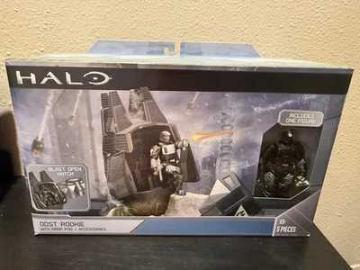 "Figura de novato Jazwares Halo 4"" ODST con Drop Pod + accesorios World of Halo nueva" Foto 1 de 4