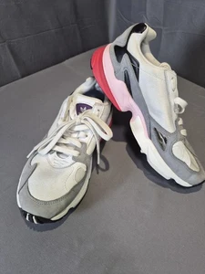 Adidas Original Falcon Running Shoes Womens Sz 8 Gray Pink Blk Trainers Sneakers - Picture 1 of 13