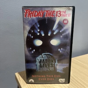 Friday The 13th Part 6 Vintage Black Box Vhs Ex Rental Cult Horror 1986 Rare - Picture 1 of 11