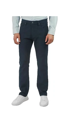 Jachs New York Men's Straight Stretch 5 Pocket Twill Pant Navy 32x29 NWT - Image 1 of 4