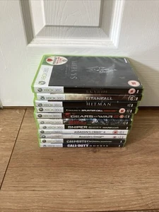 Pacchetto giochi XBOX 360 JobLot 11 COD Gears Of War Assassins Creed Hitman Ghosts - Foto 1 di 24