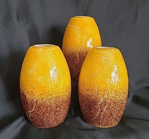 Sospensione Vetro Giallo Sole H:7,25" Larghezza:4,75" Ricambio Paralume Lampada a Sospensione - Foto 1 di 21