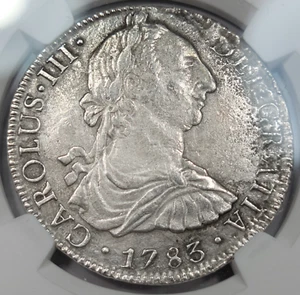 1783 Mexiko 8 Reales EL CAZADOR SCHIFFBRUCH NGC XF High Grade Wow *J811 - Bild 1 von 5