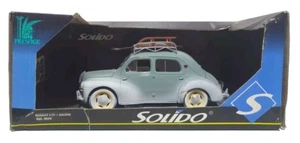 SOLIDO PRESTIGE 1:18 8609 RENAULT 4 CV + GALERIE SKI WINTER DIECAST MODEL BOXED. - Picture 1 of 4