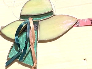 Stain Glass Ribbon Hat Multicolor Hanging Sunny Window SunCatchers 013-018 - Picture 1 of 8