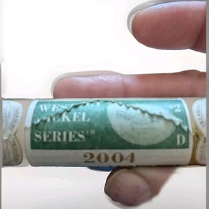 2004 D Mint Westward Journey Nickel Toned Series UNC Rolle - Bild 1 von 3