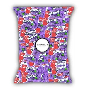 Airheads Candy Mini Bars, Grape Flavor, 80 Pieces Bulk Bag, Individually Wrapped - Picture 1 of 7