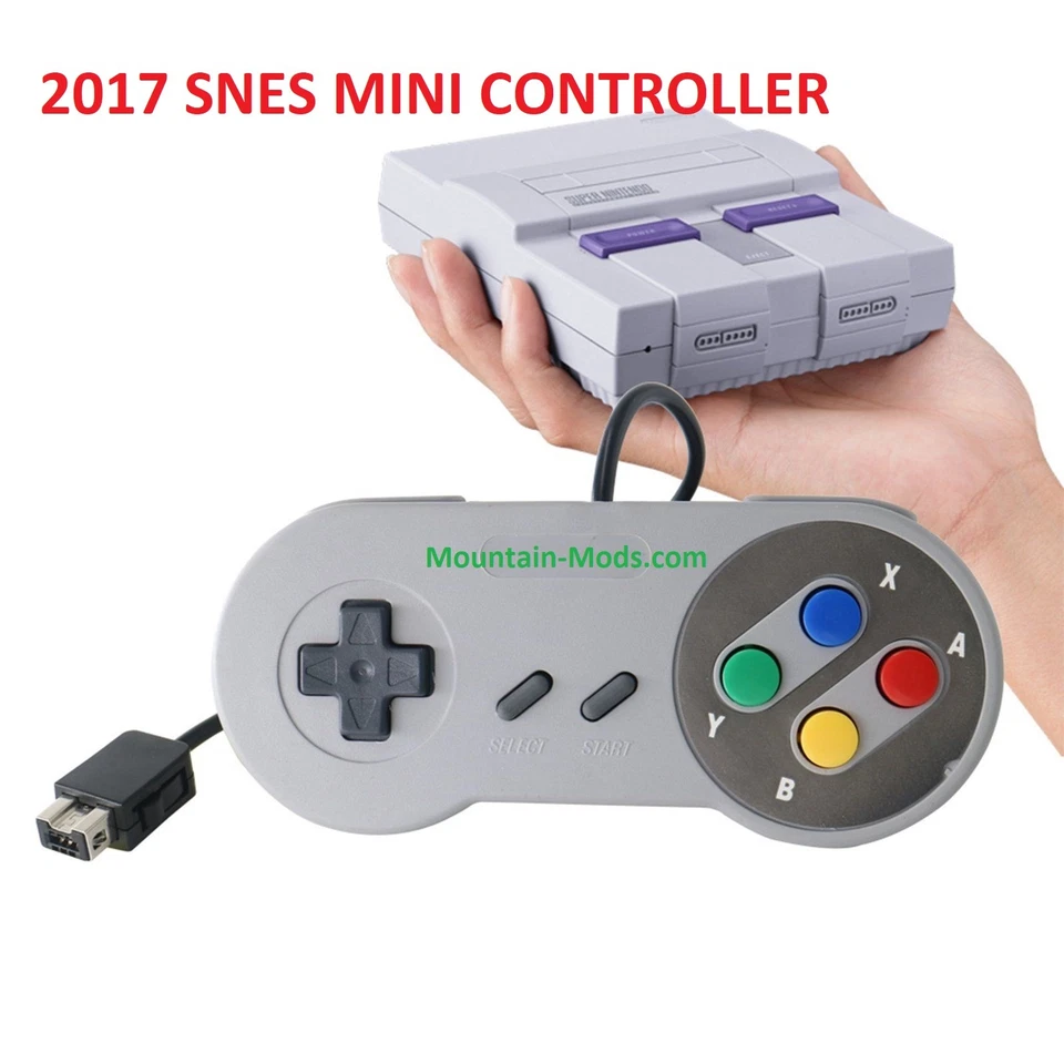 NEW 2017 MINI Super Nintendo SNES System Console Controller 6FT Control Pad USA - Image 1 of 1