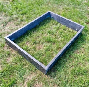 SET Grabeinfassung Einfassung Urnengrab Bord Naturstein 100x80 mit Befestigung - Bild 1 von 12