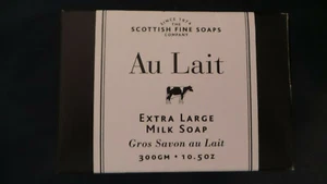 Au Lait Milk Soap Bar Triple Milled Vegetable Soap Scottish Soaps 10.5 oz New - Picture 1 of 7