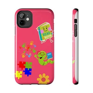 Colorful Kids' Phone Cases, Fun Design, Reading, Gifts, Kid's Accessories, - Picture 1 of 22