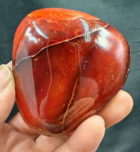 265g Natural Red Carnelian Agate Quartz Crystal Freeform Druzy Slab Reiki Stone