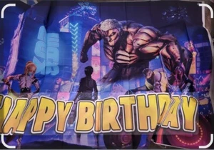 5ft Superhero Birthday Party Banner Photo Backdrop - Picture 1 of 1
