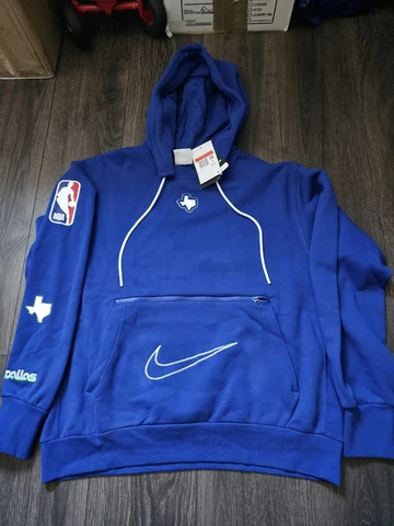 Dallas Mavericks Nike Pullover Hoodie Men's NBA Blue Large NEW!!!  (AC3) Cover
