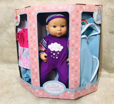 My Sweet Love 12.5' 6-Piece Baby Doll and Outfits Play Set, Rainbow - Image 1 of 4