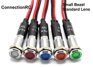 LED & BEZEL waterproof with leads FLASHING - various - Picture 1 of 1
